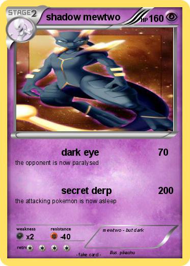 Pokemon shadow mewtwo