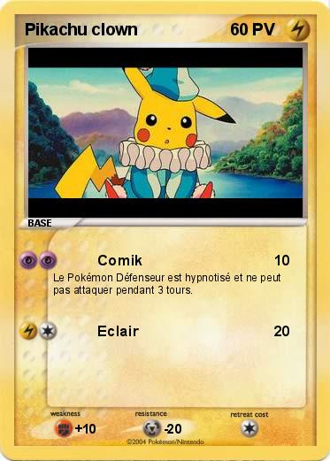 Pokemon Pikachu clown
