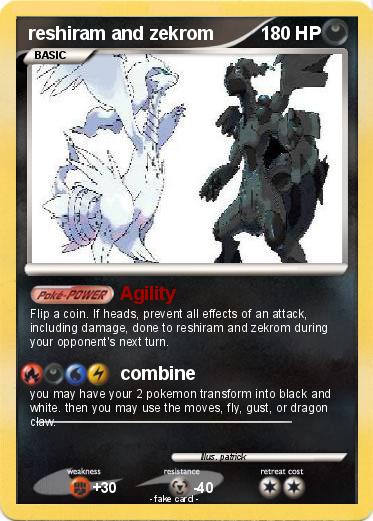 Pokemon reshiram and zekrom