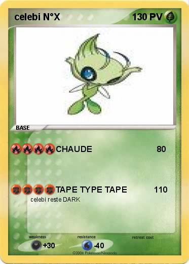 Pokemon celebi N°X