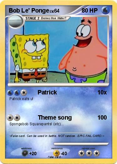 Pokemon Bob Le' Ponge