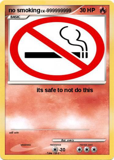 Pokemon no smoking