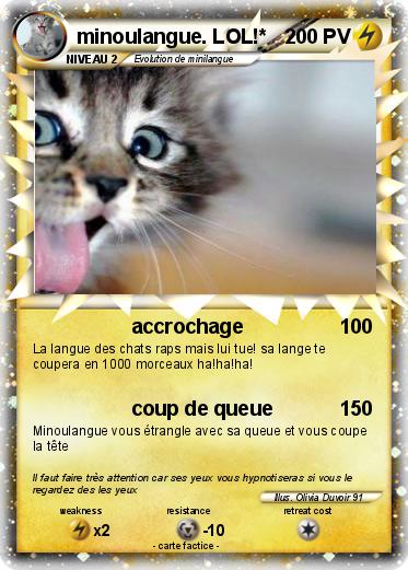 Pokemon minoulangue. LOL!*