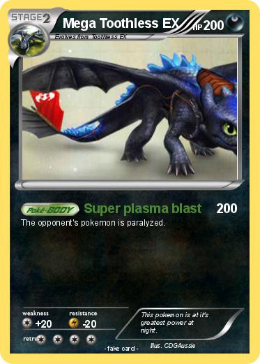 Pokemon Mega Toothless EX