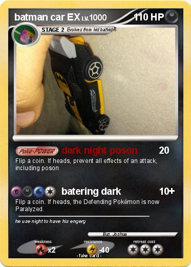 Pokemon batman car EX