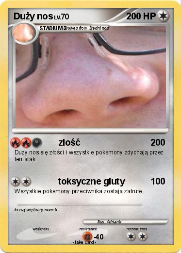 Pokemon Duży nos