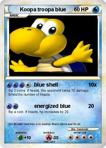 Pokemon Koopa troopa blue