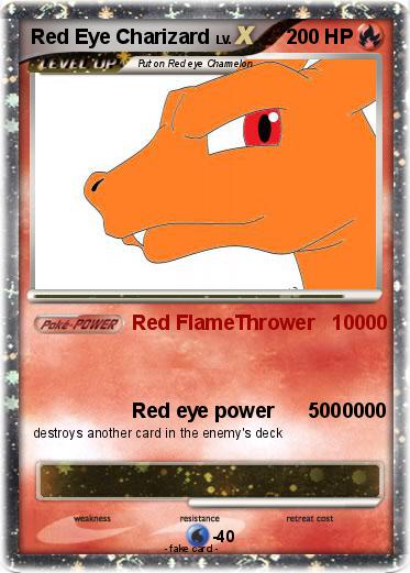 Pokemon Red Eye Charizard