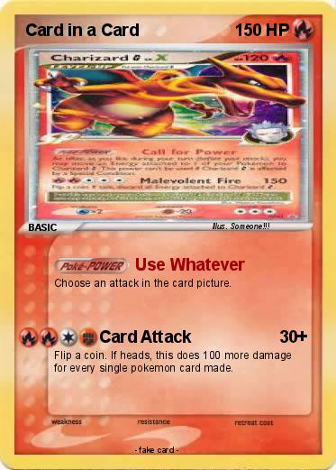Pokemon Card in a Card