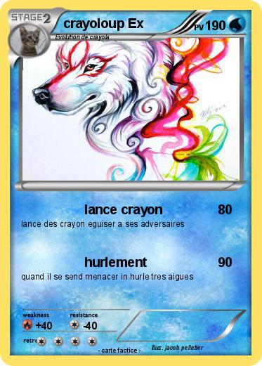Pokemon crayoloup Ex