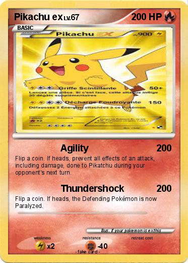Pokemon Pikachu ex