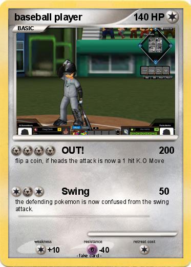 Pokemon baseball player