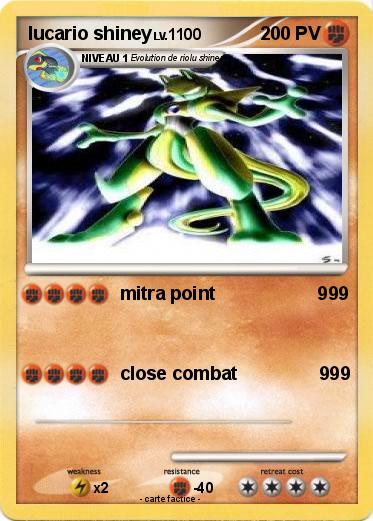 Pokemon lucario shiney