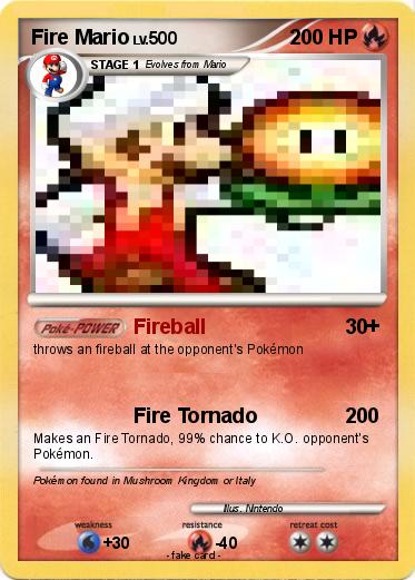 Pokemon Fire Mario