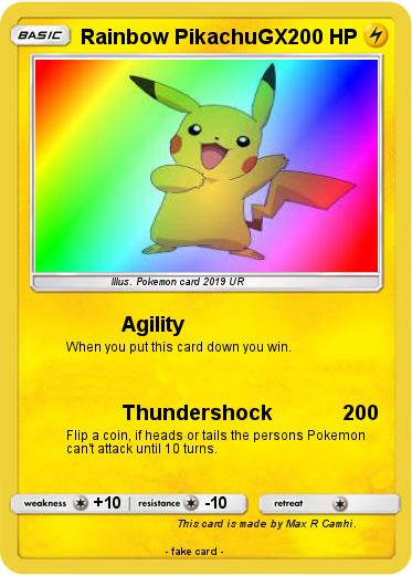 Pokemon Rainbow PikachuGX