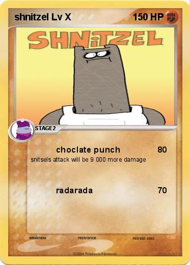 Pokémon shnitzel Lv X - choclate punch - My Pokemon Card