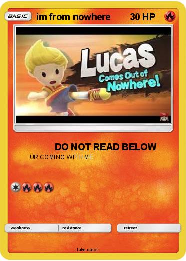 Pokemon im from nowhere