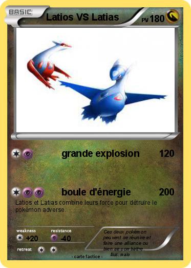 Pokemon Latios VS Latias