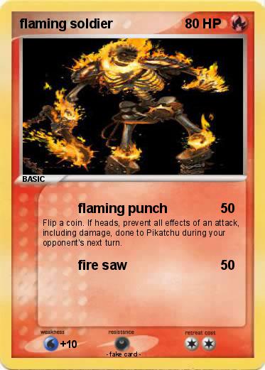 Pokemon flaming soldier