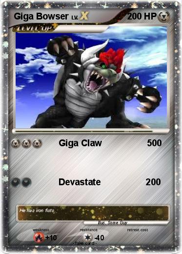 Pokemon Giga Bowser