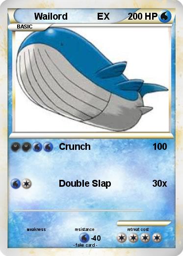 Pokemon Wailord            EX