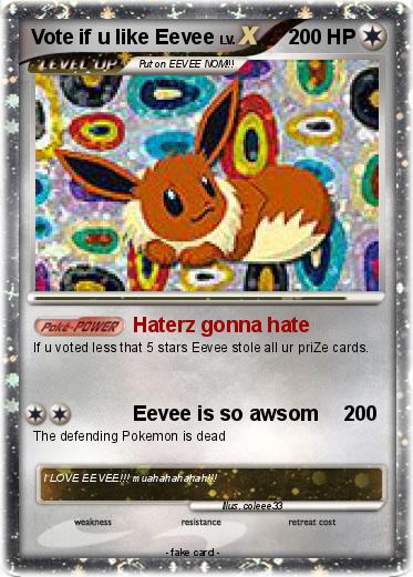 Pokemon Vote if u like Eevee