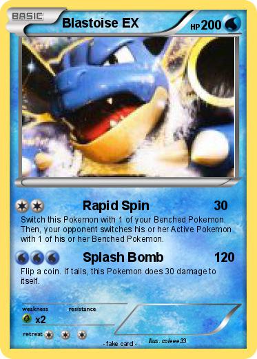 Pokemon Blastoise EX