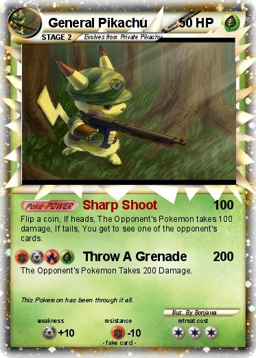 Pokemon General Pikachu