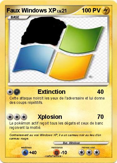 Pokemon Faux Windows XP