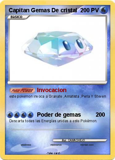 Pokemon Capitan Gemas De cristal
