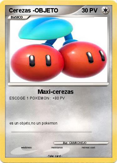 Pokemon Cerezas -OBJETO