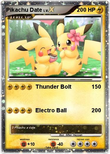 Pokemon Pikachu Date