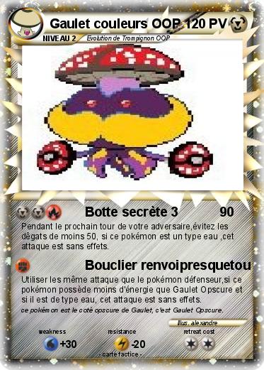 Pokemon Gaulet couleurs OOP