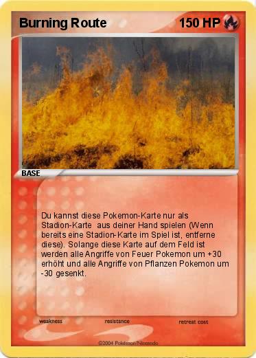 Pokemon Burning Route