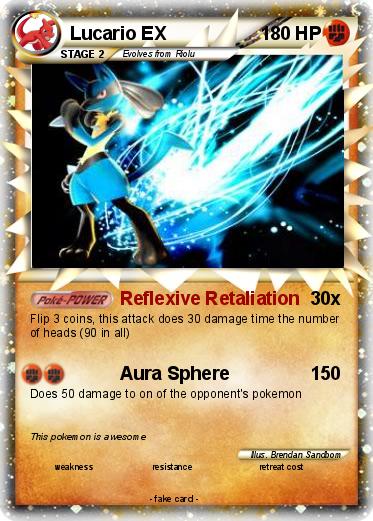 Pokémon Lucario EX 77 77 - Reflexive Retaliation - My Pokemon Card