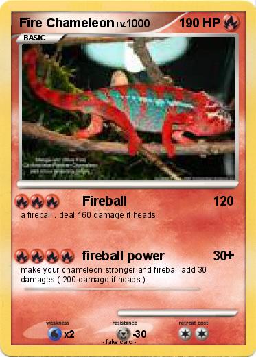 Pokemon Fire Chameleon