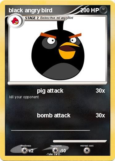 Pokemon black angry bird