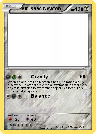 Pokemon Sir Isaac Newton
