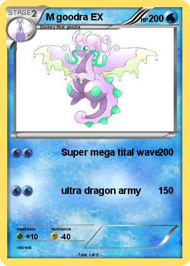 Pokemon M goodra EX