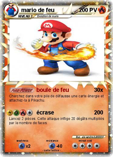 Pokemon mario de feu
