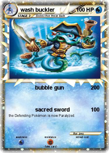Pokemon wash buckler