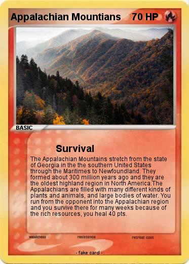 Pokemon Appalachian Mountians