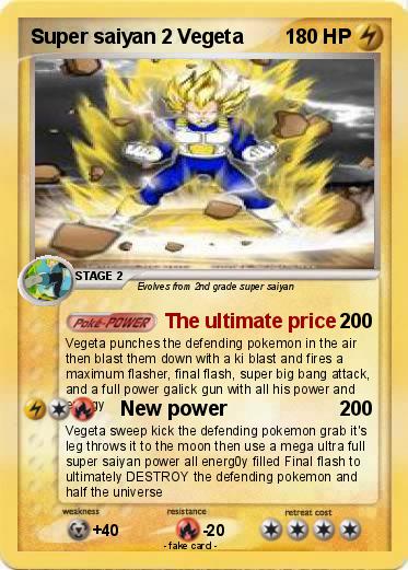 Pokemon Super saiyan 2 Vegeta