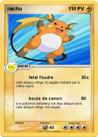Pokemon raichu