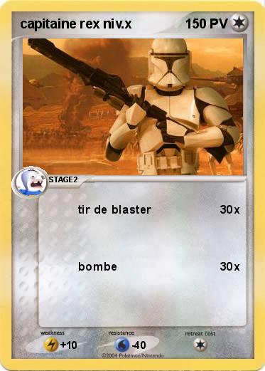 Pokemon capitaine rex niv.x