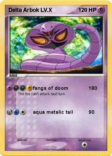 Pokemon Delta Arbok LV.X  
