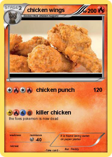 Pokemon chicken wings