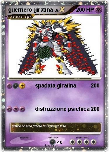 Pokemon guerriero giratina