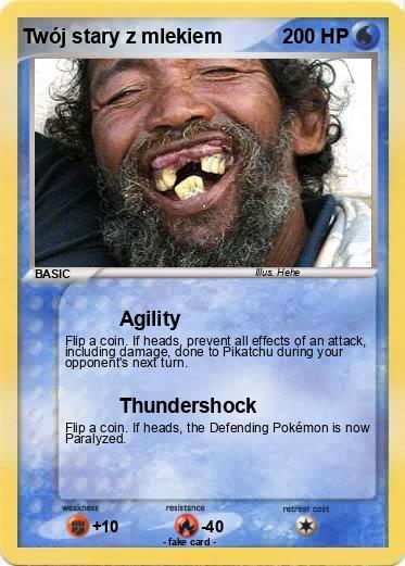 Pokemon Twój stary z mlekiem