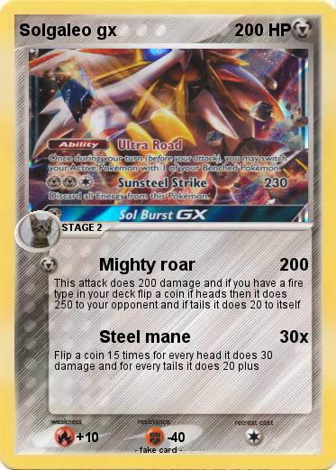 Pokemon Solgaleo gx